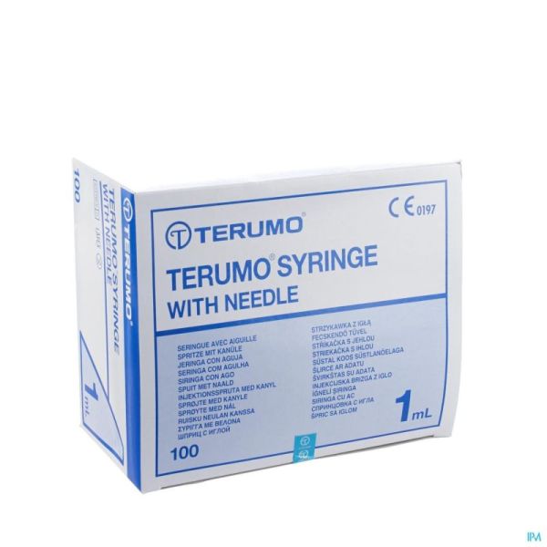 Seringue Jet 1 Ml Terumo Aiguille 26g1/2 Tu- 100pc