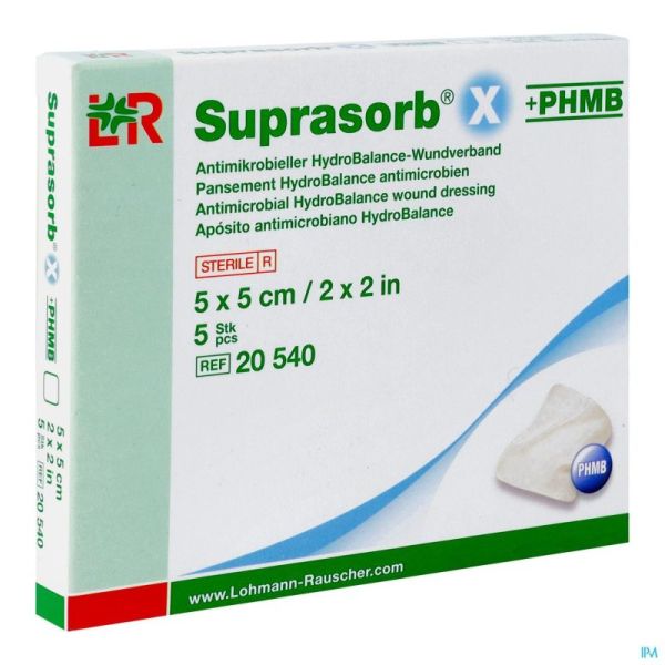 Suprasorb X Phmb 5x5cm 20540 5 Pièce