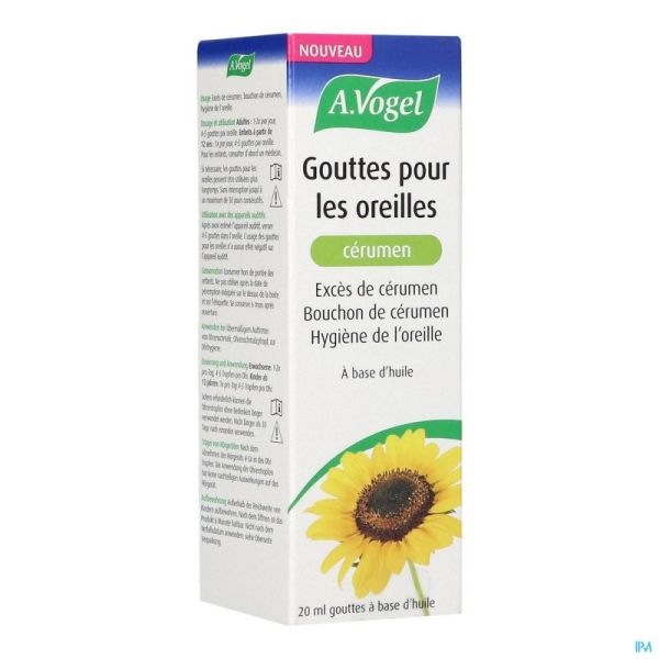 A.vogel Oreilles Cerumen Gouttes 20ml