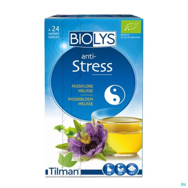 Biolys Passiflore Mélisse 24 Infusettes