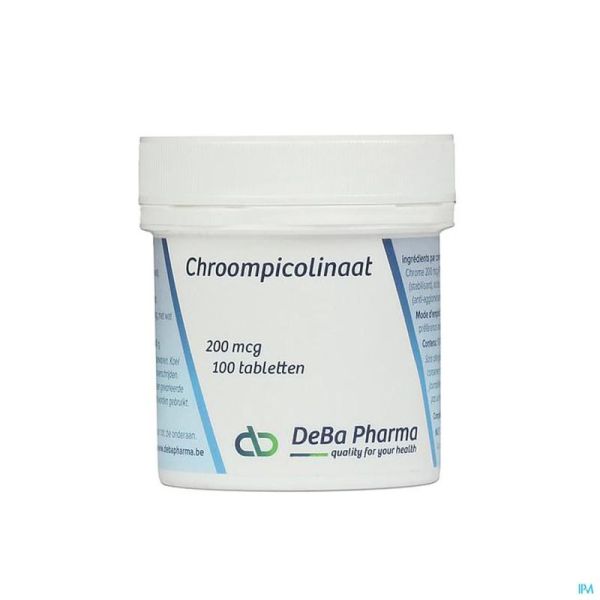 Chromium Pico Deba 100 Comprimés 200 Mcg