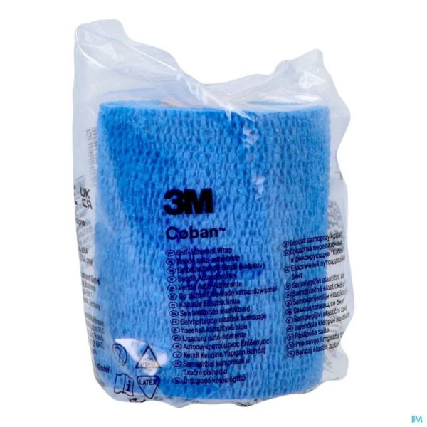 Coban 3m Bande Contour. Elast Bleu 7,5cmx4,5m 1