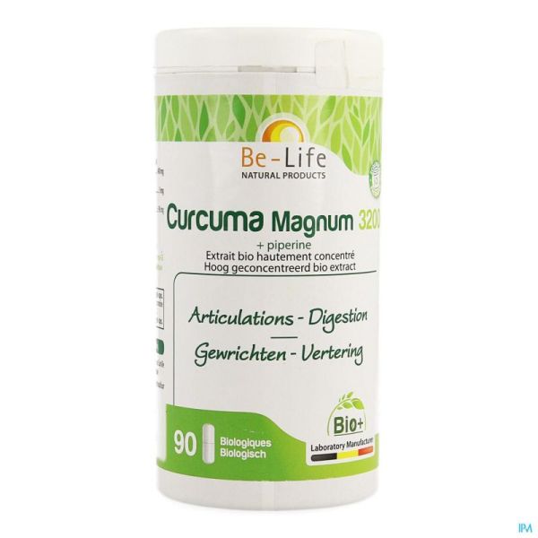Curcuma Magnum 3200 Be Life Bio Pot Gélules 90