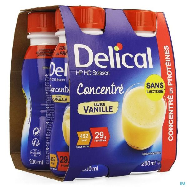 Delical Concentré Vanille 4x200ml