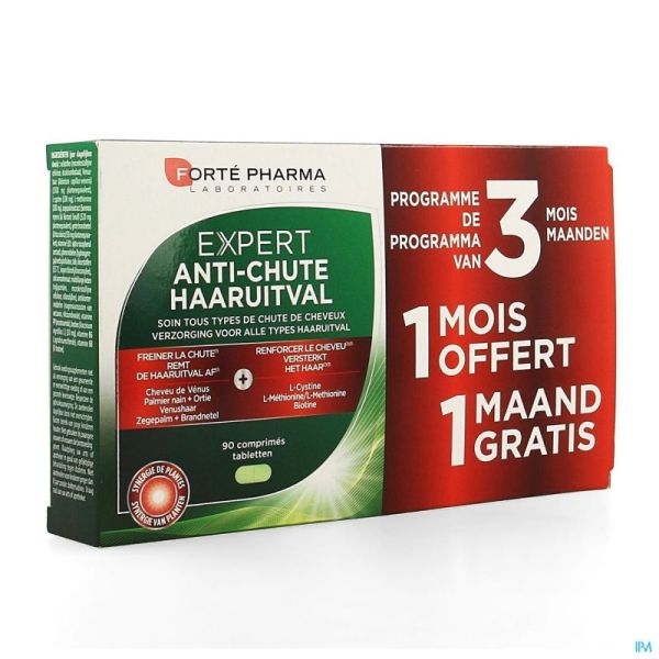 Expert Cheveux Anti-chute 3x30 Comprimés 2+1 Gratuit