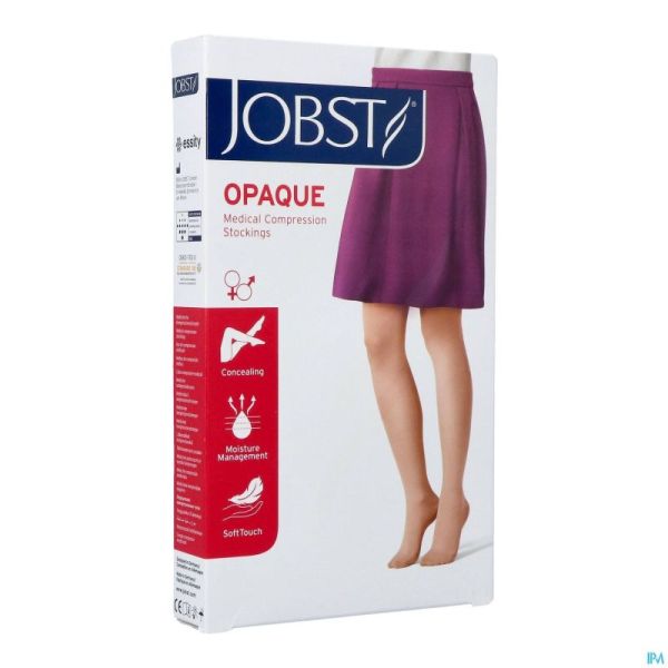 Jobst Opaque 2 Adulte Reg Open Sft Black Vi Pair