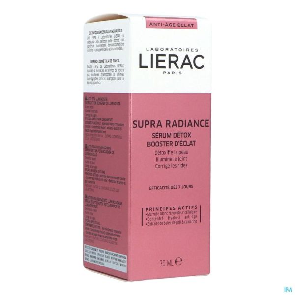 Lierac Supra Radiance Sérum Detox Booster Flacon 30ml