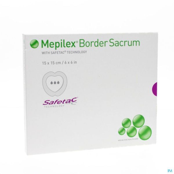 Mepilex Border Sacrum 15x15cm 282500 5 P