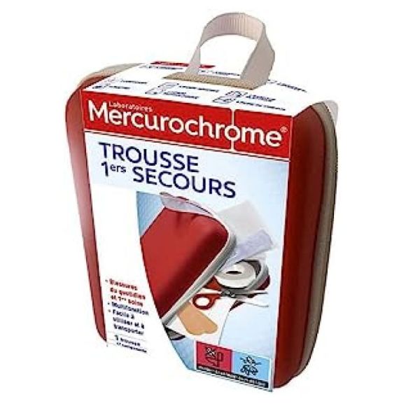 Mercurochrome Trousse de Premiers Secours 17 Produits