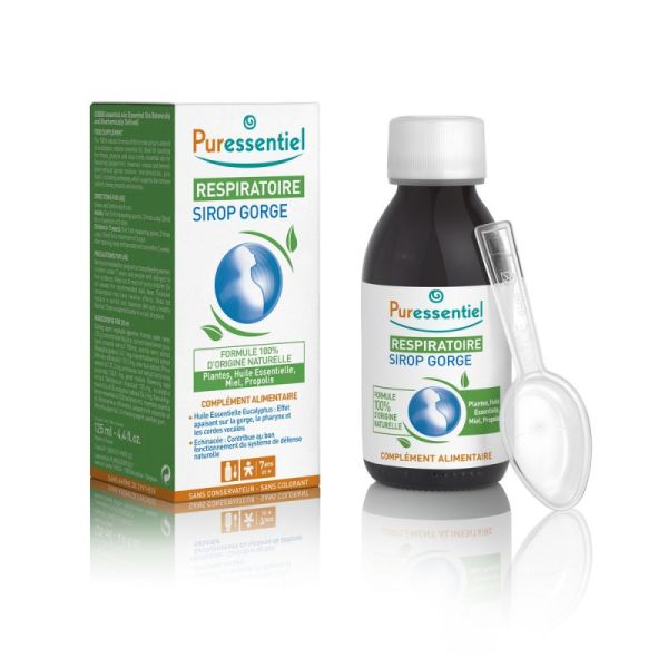 Puressentiel Respiration Sirop pour la  Gorge 125 Ml