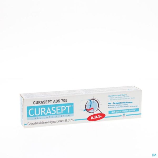 Curasept Dentifrice Gel Fluor 0,05% Tube 75ml