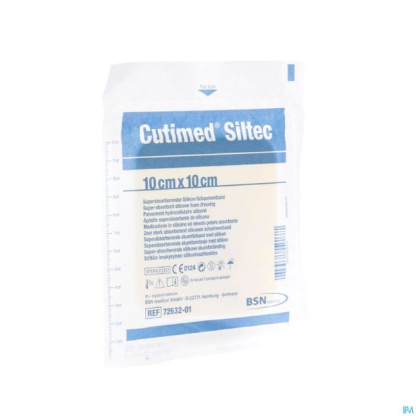 Cutimed Siltec Kp Steriel 10,0x10,0cm 1 7328501