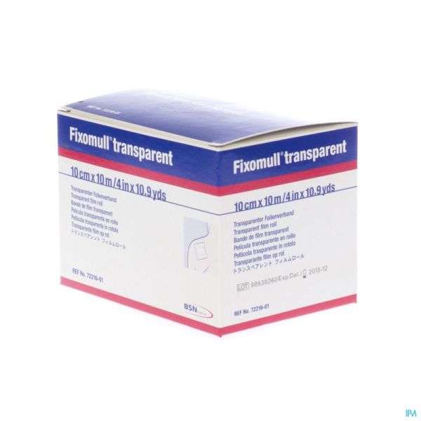 Fixomull Transp 10cmx10m 72216/01 1 Pièce