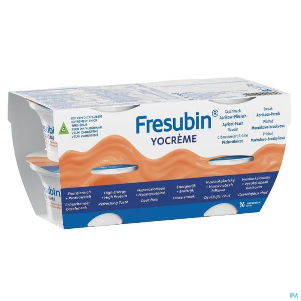 Fresubin Yocreme Pêche/Abricot 4x125 G