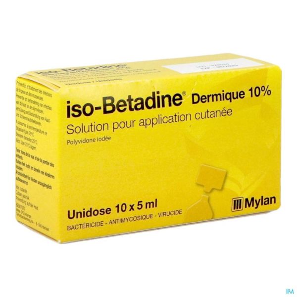 Iso Betadine Derm Unidose 10x5 Ml