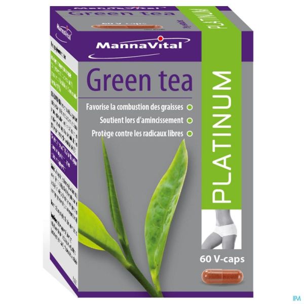 Mannavital Green Tea Platinum 60 V-gélules