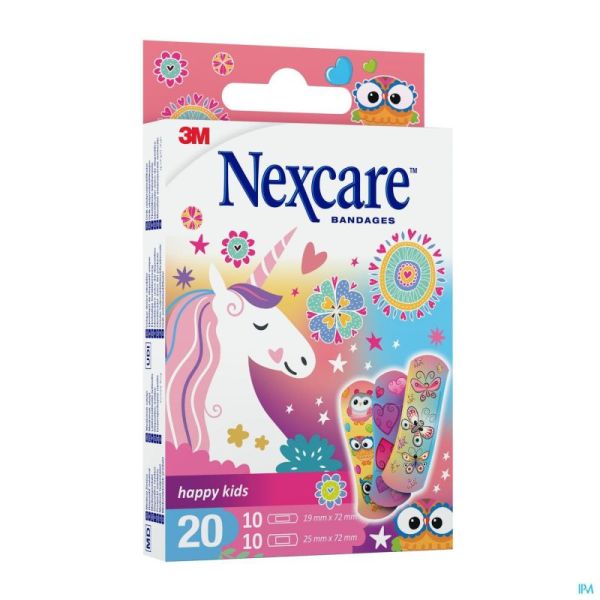 Nexcare Happy Kids Girls 20