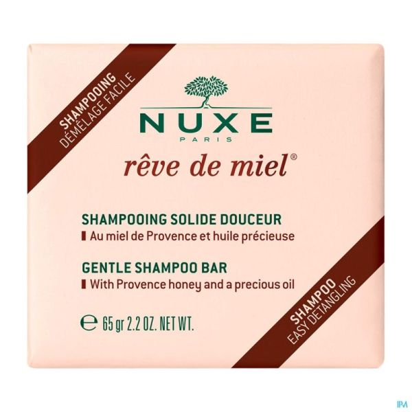 Nuxe Rêve de Miel Shampooing Solide Douceur 65g Prix Permanent