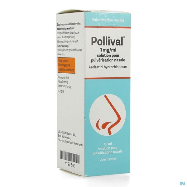 Pollival 1mg/ml Solution Pour Pulv Nasale 10ml