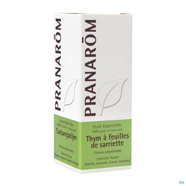 Pranarom Thym Satureja 614 Huile Essentielle 10 Ml