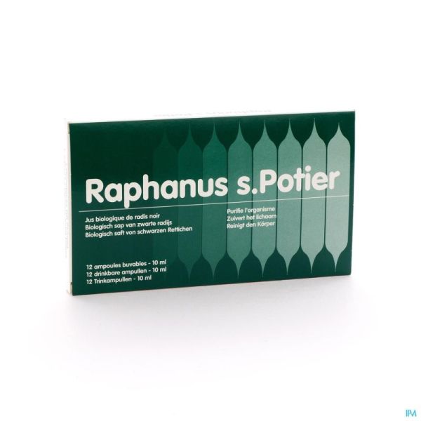 Raphanus S Potier 12 Ampoules 10 Ml