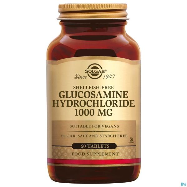 Solgar Glucosamine Hcl S/crustaces Comp 60x1000mg