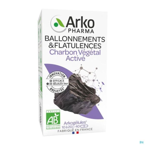 Arkogelules Charbon Vegetal Bio Gélules 45