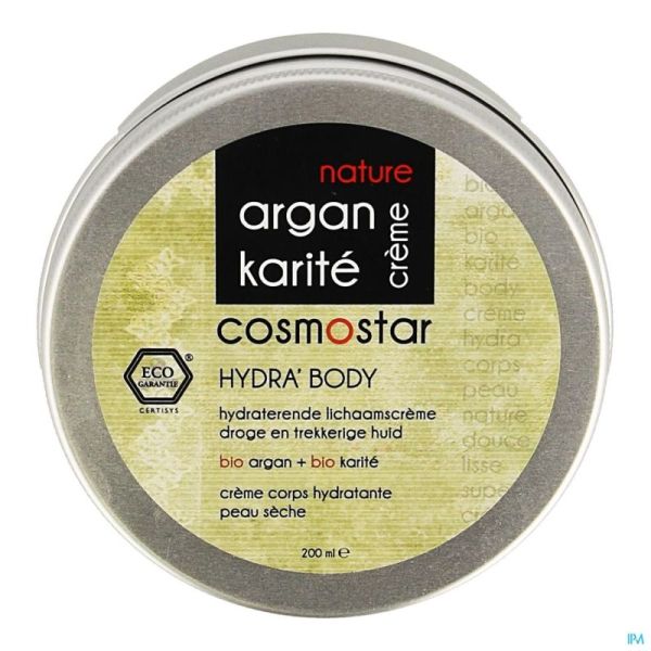 Cosmostar Bio Crème Argan Karite 200ml