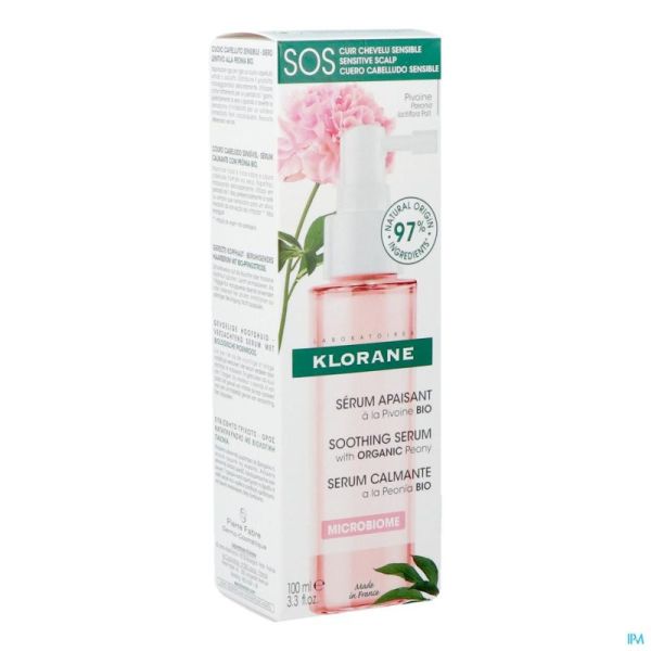 Klorane Capil. Sérum Sos Pivoine Bio 100ml