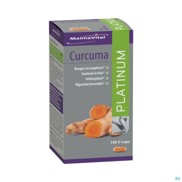 Mannavital Curcuma Platinum Gélules 180