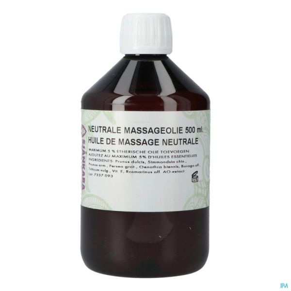 Sjankara Huile Massage Neutrale 500ml