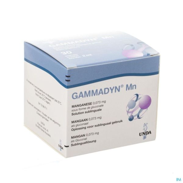 Unda Gammadyn Mangan 30 Ampoules