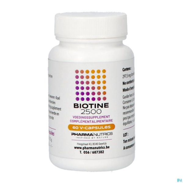 Biotine 2500 60 V-caps Pharmanutrics