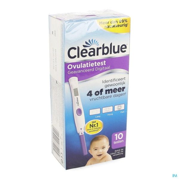 Clearblue Dig 4 Jours Test Ovulation 10 Tests