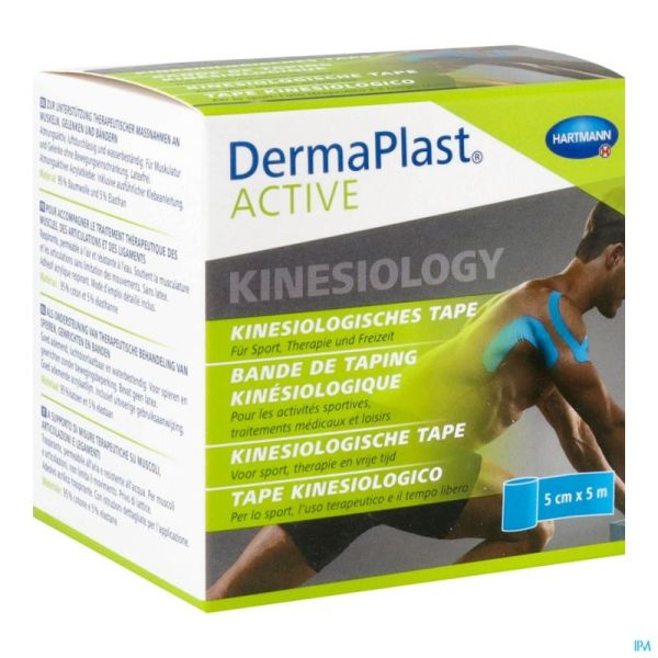 Dermaplast Active Kinesio Tape Bleu 5cm X 5m