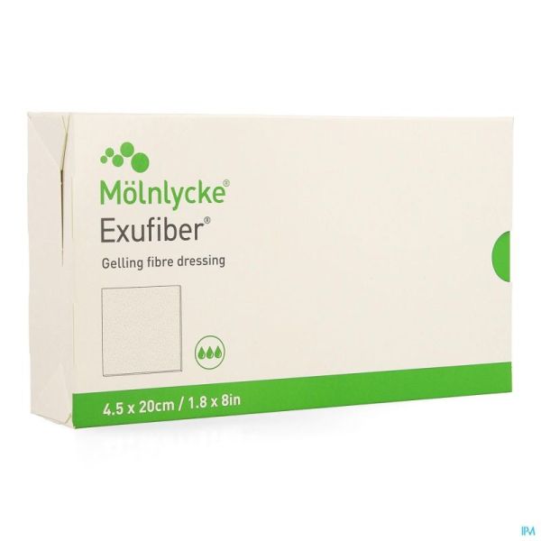 Exufiber Ge.fibre Dressing Ster Meche 4,5x20 10