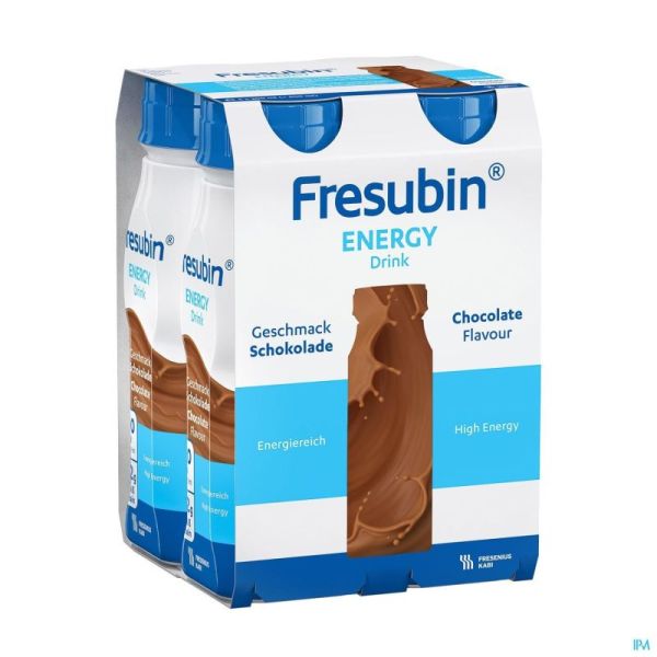 Fresubin Energy Drink Chocolat Flacon 4x200ml