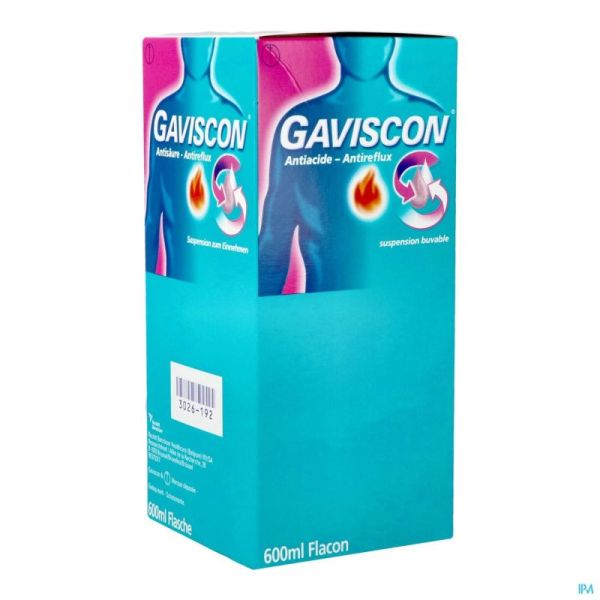Gaviscon Antiacide/Antireflux Suspension 600 Ml