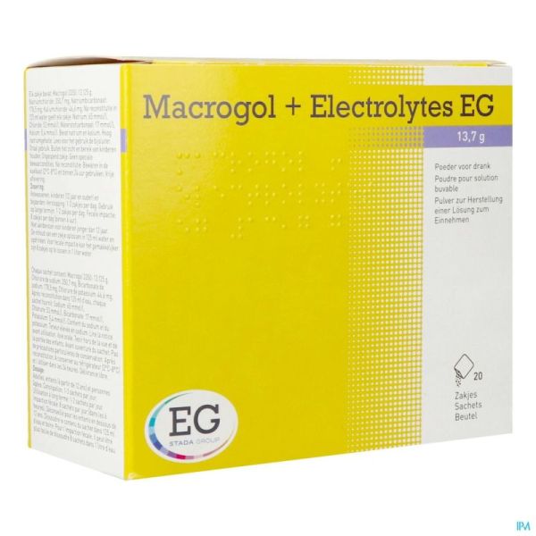 Macrogol + Electro E.g. 20 Sachets 13,7 G