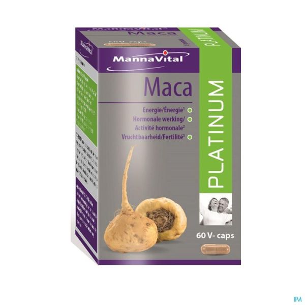 Mannavital Maca Platinum 60 V-gélules