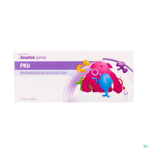 Pku Anamix Junior Non Aromatise Sachets 30x36g