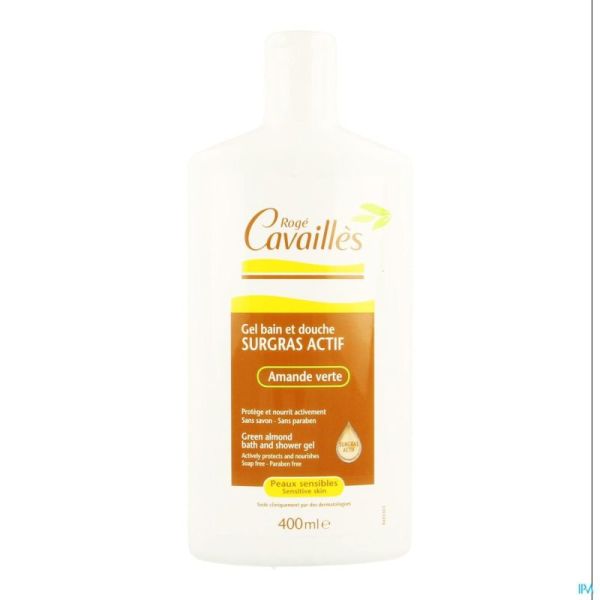 Roge Cavailles Gel Surgr.bain-dche Amande V. 400ml