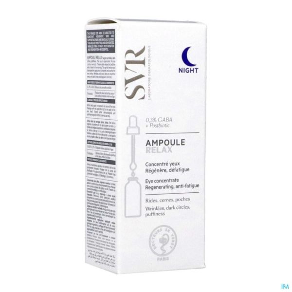 SVR Ampoule Relax 15ml Concentré Yeux Nuit