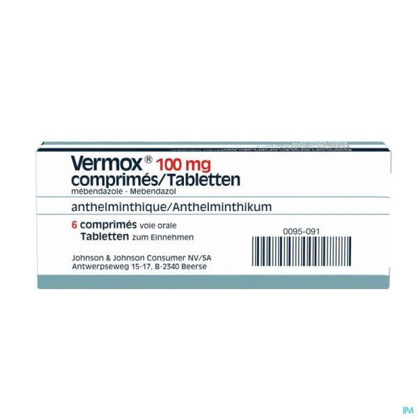 Vermox 6 Comprimés