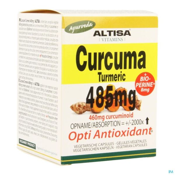 Altisa Curcuma Extr. 485mg + Piperine V-gélules 50