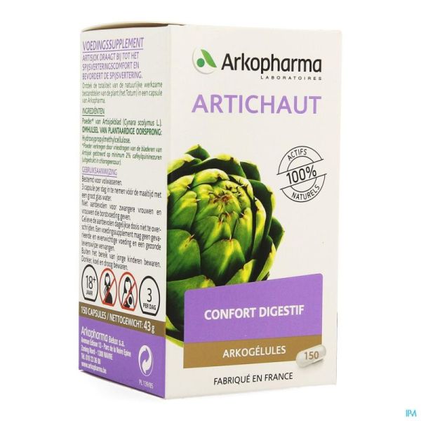 Arkogelules Artichaut 150 Gélules
