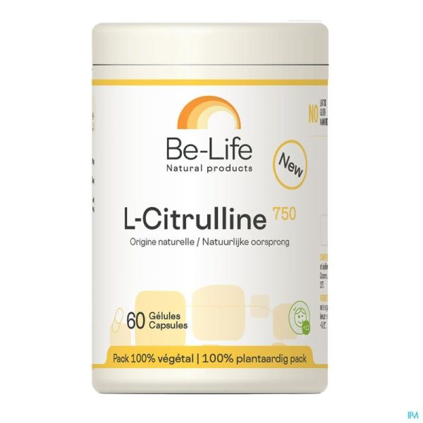 Be Life l-citrulline 750 Gélules 60