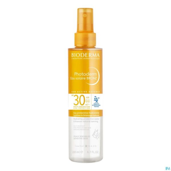 Bioderma Photoderm Eau Solaire Bronz Spf30 200ml