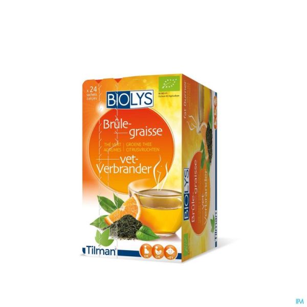 Biolys Thé Vert Agrumes 24 Infusettes