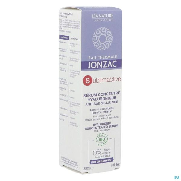 Jonzac Sublimactive Sérum Fermeté Anti-âge Bio 30ml